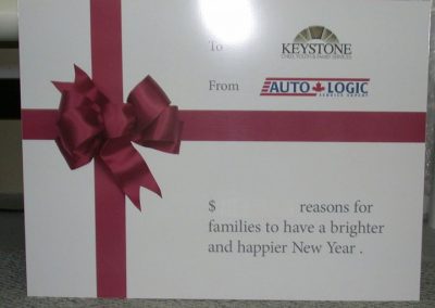 Keystone Giant Cheque